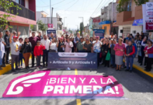 Inauguran pavimentación en calle de la colonia Constitución Mexicana