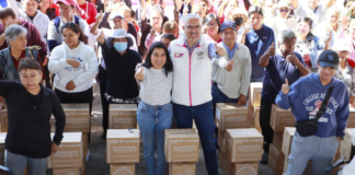 SMDIF Puebla entrega 495 despensas en La Margarita