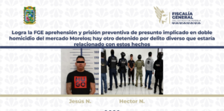 Aprehenden a presunto responsable de doble homicidio en el mercado Morelos