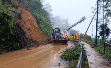 Lluvias afectan 982 km de carreteras en cinco estados mexicanos