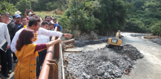Supervisan daños y anuncian paso provisional en puente Tecpatlán