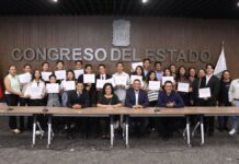 Congreso de Puebla reconoce a jóvenes bailarines de San Martín
