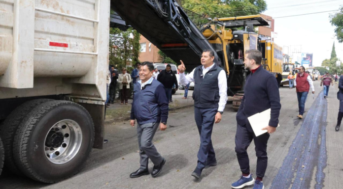Armenta inicia rehabilitación de la calle 24 Sur en la capital poblana