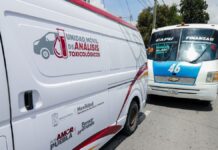 Dan positivo a drogas 63 conductores del transporte público en Puebla