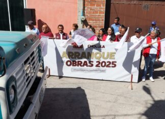 Tonantzin Fernández inicia relaminación de la 3 Sur en San Pedro Cholula