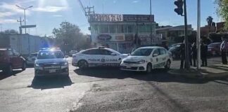 Chocan patrulla y vehículo de seguridad privada en bulevar San Felipe