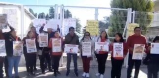 Trabajadores de Conafe en Puebla protestan por anomalías laborales