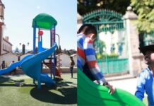Familias disfrutan del renovado Parque Infantil del Curato en Zacatlán