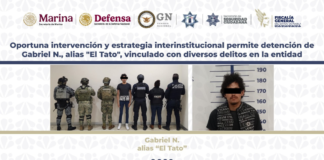FGE detiene a “El Tato”, vinculado con diversos delitos en Puebla