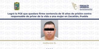 Confirman sentencia de 15 años contra homicida en Zacatlán