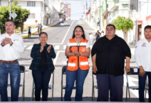 Lupita Cuautle inaugura rehabilitación de calle Francisco I. Madero