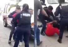Policías salvan a presunto delincuente que era golpeado en Huauchinango