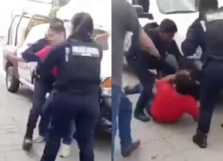 Policías salvan a presunto delincuente que era golpeado en Huauchinango