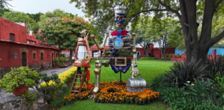 Ariadna Ayala presenta “La Catrina Ferrocarrilero” en Valle de Catrinas