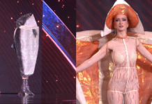 Miss Noruega genera polémica y sorpresa con traje de salmón