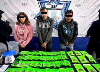 Caen tres presuntos narcomenudistas en colonia Guadalupe Hidalgo