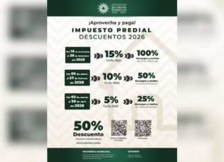 Texmelucan anuncia descuentos para pago anticipado del Predial 2026