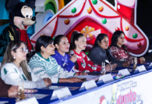 Lupita Cuautle anuncia inicio de la Navidad con encendido de árboles