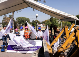 Lupita Cuautle inicia ampliación de red de agua potable en San Rafael Comac