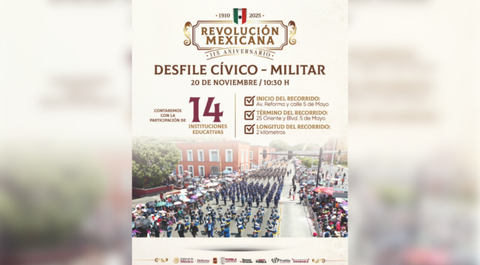 Participarán más de 3 mil alumnos poblanos en desfile de la Revolución Mexicana