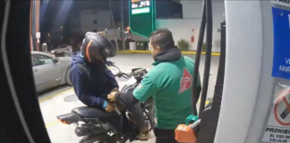 Motociclista armado atraca gasolinera en el bulevar Clavijero