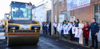 Inicia reencarpetamiento de la Calle 12 Oriente en Puebla