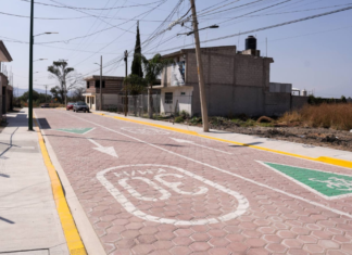 San Andrés Cholula inaugura pavimentación en calle de Tlaxcalancingo