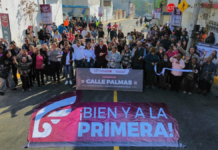 Entregan pavimentación de la calle Palmas en Santa Cruz Buenavista