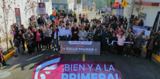 Entregan pavimentación de la calle Palmas en Santa Cruz Buenavista