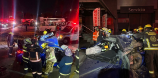 Choque contra poste de luz en la Vía Atlixcáyotl deja dos muertos