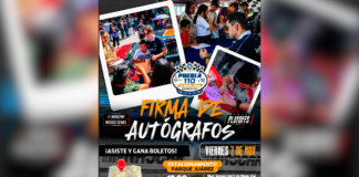 Pepe Chedraui invita a la firma de autógrafos de la NASCAR