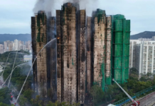 Hong Kong arresta a 8 personas por incendio que ha dejado 128 muertos