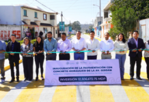 Texmelucan inaugura pavimentación en la avenida Aquiles Serdán