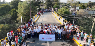 Ariadna Ayala entrega rehabilitación del puente “Las Vigas”