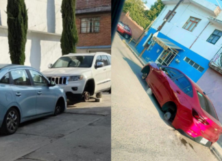Roban autopartes a tres vehículos en Texmelucan y Cholula