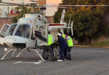 Trasladan por vía aérea a motociclista grave desde Ciudad Serdán