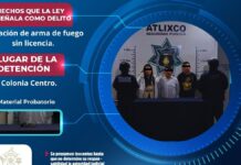Detienen a tres personas que seguían a embarazada en Atlixco
