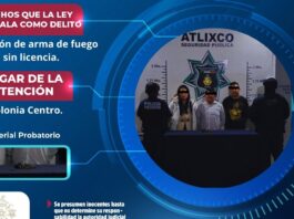 Detienen a tres personas que seguían a embarazada en Atlixco