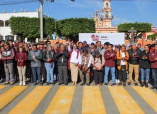 Tonantzin Fernández inaugura rehabilitación de la 16 de Septiembre en San Agustín Calvario