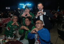 Cena Navideña de Puebla reúne a más de 3 mil familias