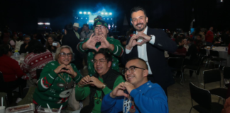 Cena Navideña de Puebla reúne a más de 3 mil familias