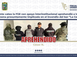 Capturan a César “N”, presunto involucrado en incendio del bar “La Coss”