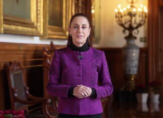 Sheinbaum desea feliz año a mexicanos dentro y fuera del país