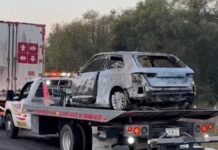 Choque en la Puebla–Tlaxcala deja dos heridos; auto se incendió