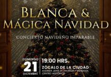 Presentarán concierto “Blanca Mágica Navidad” este domingo en el Zócalo