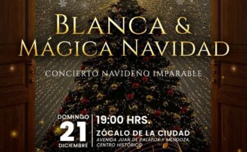 Presentarán concierto “Blanca Mágica Navidad” este domingo en el Zócalo