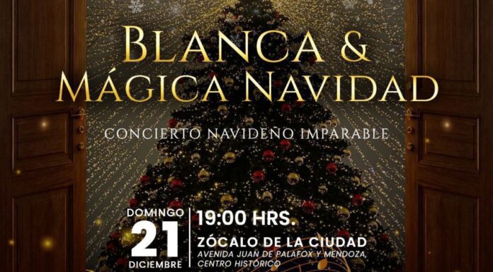 Presentarán concierto “Blanca Mágica Navidad” este domingo en el Zócalo
