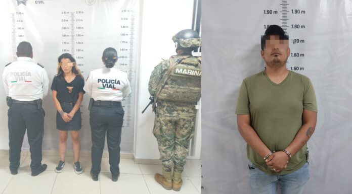 Caen falso trabajador de la FGE en Cuautlancingo; también mujer con vehículo robado