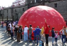 Inauguran domo sensorial “Sintamos la Navidad” en Puebla capital