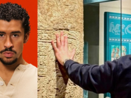 INAH “regañó” a Bad Bunny por tocar pieza del Museo de Antropología
